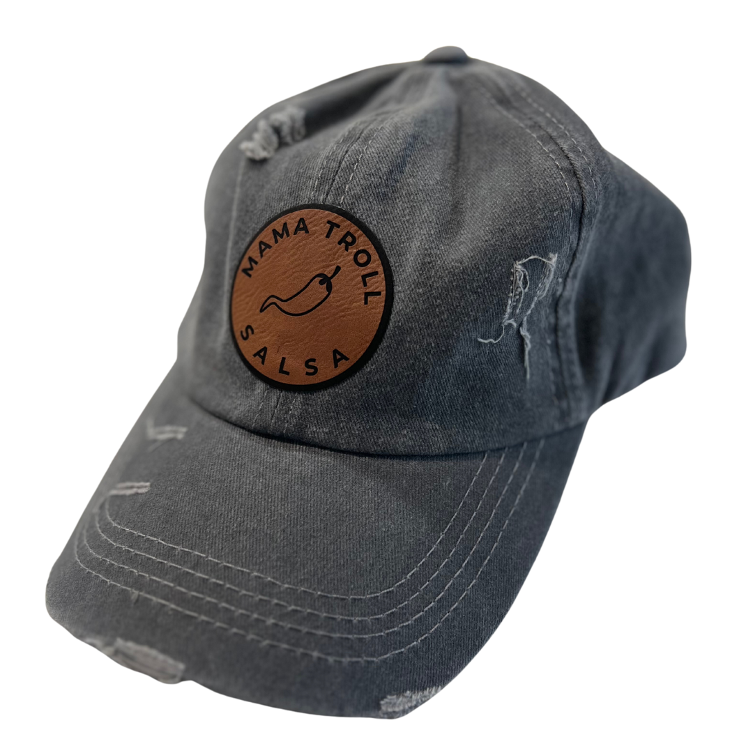 Ponytail Cap - Light Gray