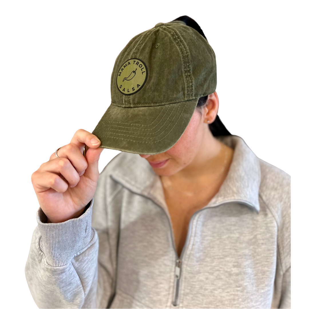Ponytail Cap - Green